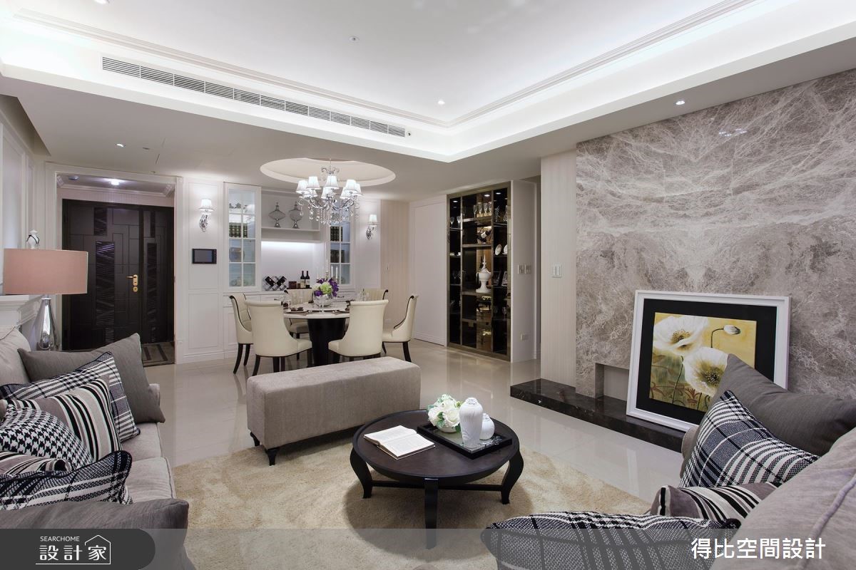42坪新成屋(5年以下)＿美式風客廳餐廳案例圖片＿得比空間設計有限公司＿得比_09之11