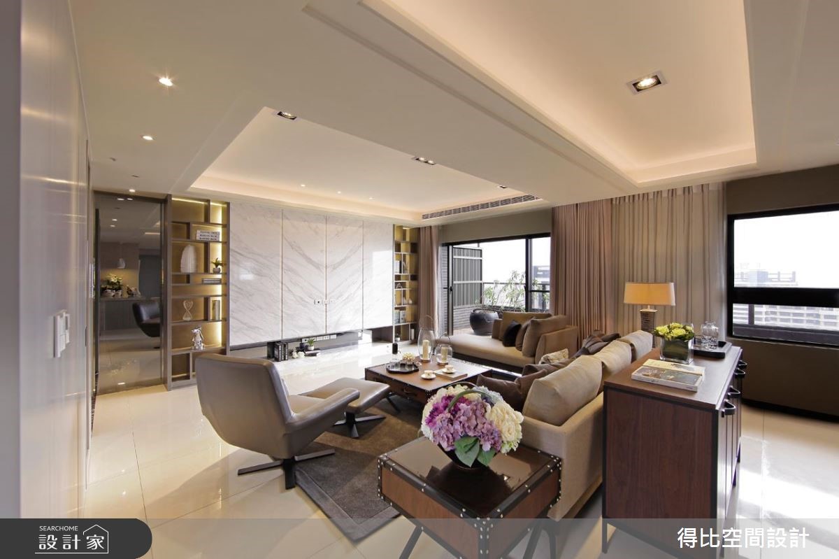 80坪新成屋(5年以下)＿現代風客廳案例圖片＿得比空間設計有限公司＿得比_10之6