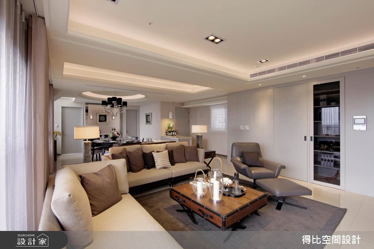 80坪新成屋(5年以下)＿現代風客廳案例圖片＿得比空間設計有限公司＿得比_10之4