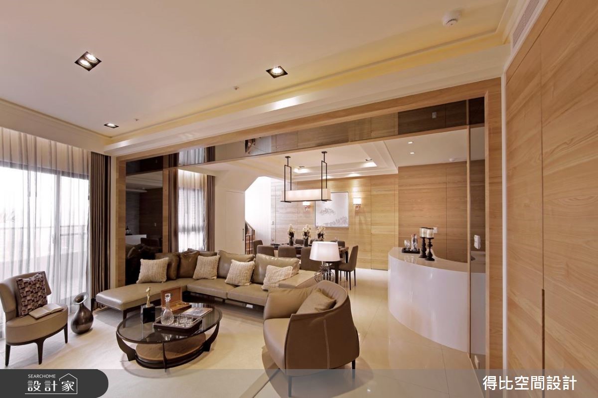 70坪新成屋(5年以下)＿簡約風客廳案例圖片＿得比空間設計有限公司＿得比_11之3