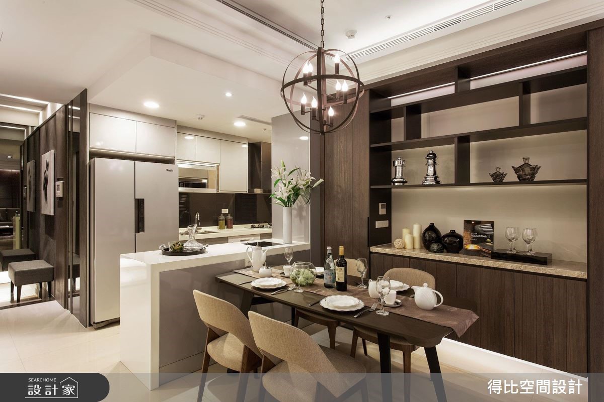 30坪新成屋(5年以下)＿現代風餐廳廚房案例圖片＿得比空間設計有限公司＿得比_12之11