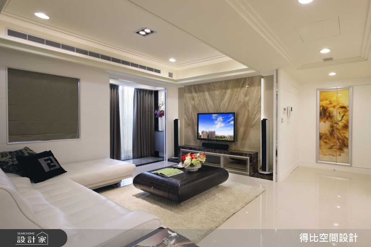 45坪老屋(16~30年)＿現代風客廳走廊案例圖片＿得比空間設計有限公司＿得比_15之2