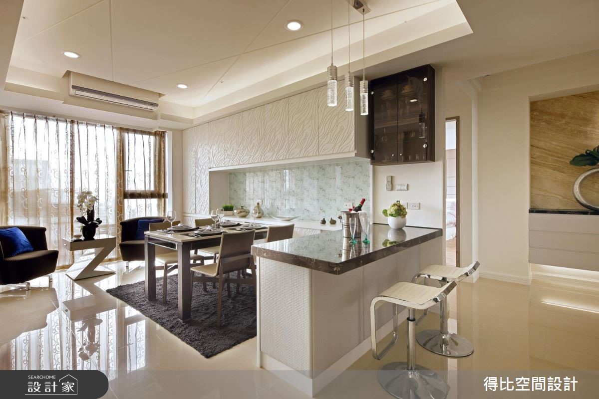 65坪新成屋(5年以下)＿現代風餐廳吧檯案例圖片＿得比空間設計有限公司＿得比_17之4