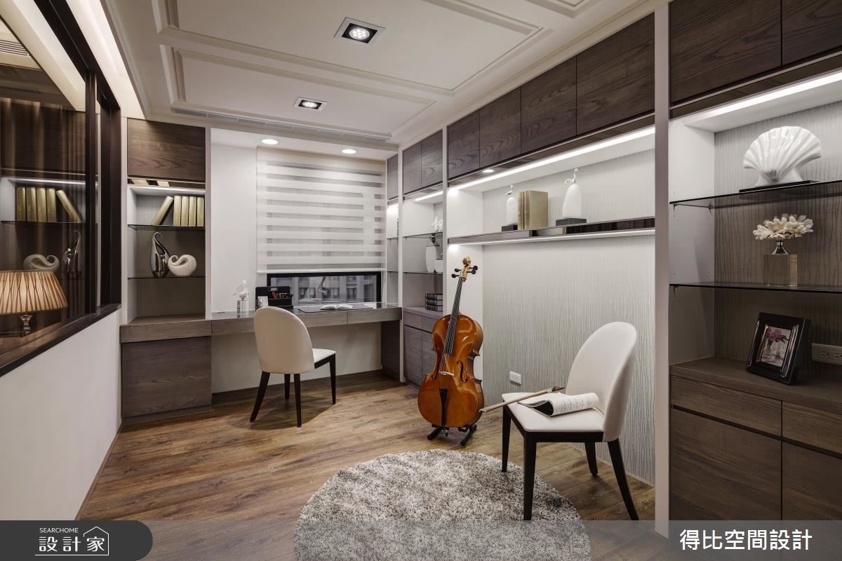 45坪新成屋(5年以下)＿新古典書房案例圖片＿得比空間設計有限公司＿得比_18之9