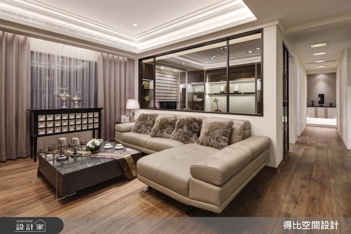 45坪新成屋(5年以下)＿新古典客廳走廊案例圖片＿得比空間設計有限公司＿得比_18之4