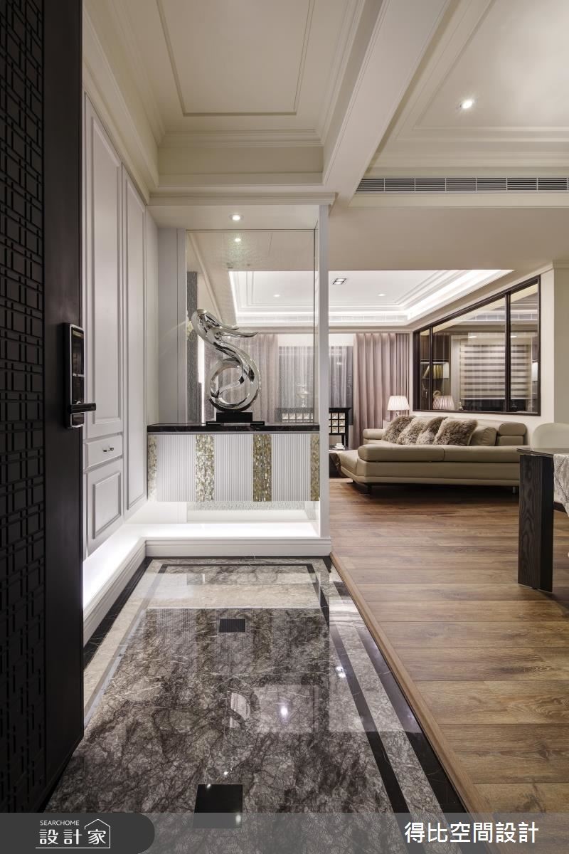 45坪新成屋(5年以下)＿新古典玄關案例圖片＿得比空間設計有限公司＿得比_18之1