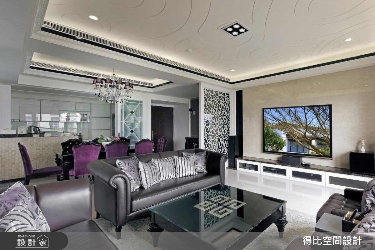 43坪新成屋(5年以下)＿新古典客廳餐廳案例圖片＿得比空間設計有限公司＿得比_22之2
