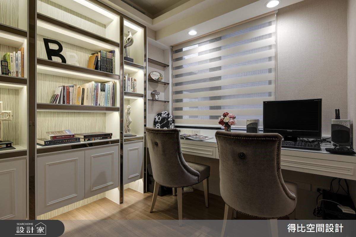 27坪新成屋(5年以下)＿新古典書房案例圖片＿得比空間設計有限公司＿得比_23之17