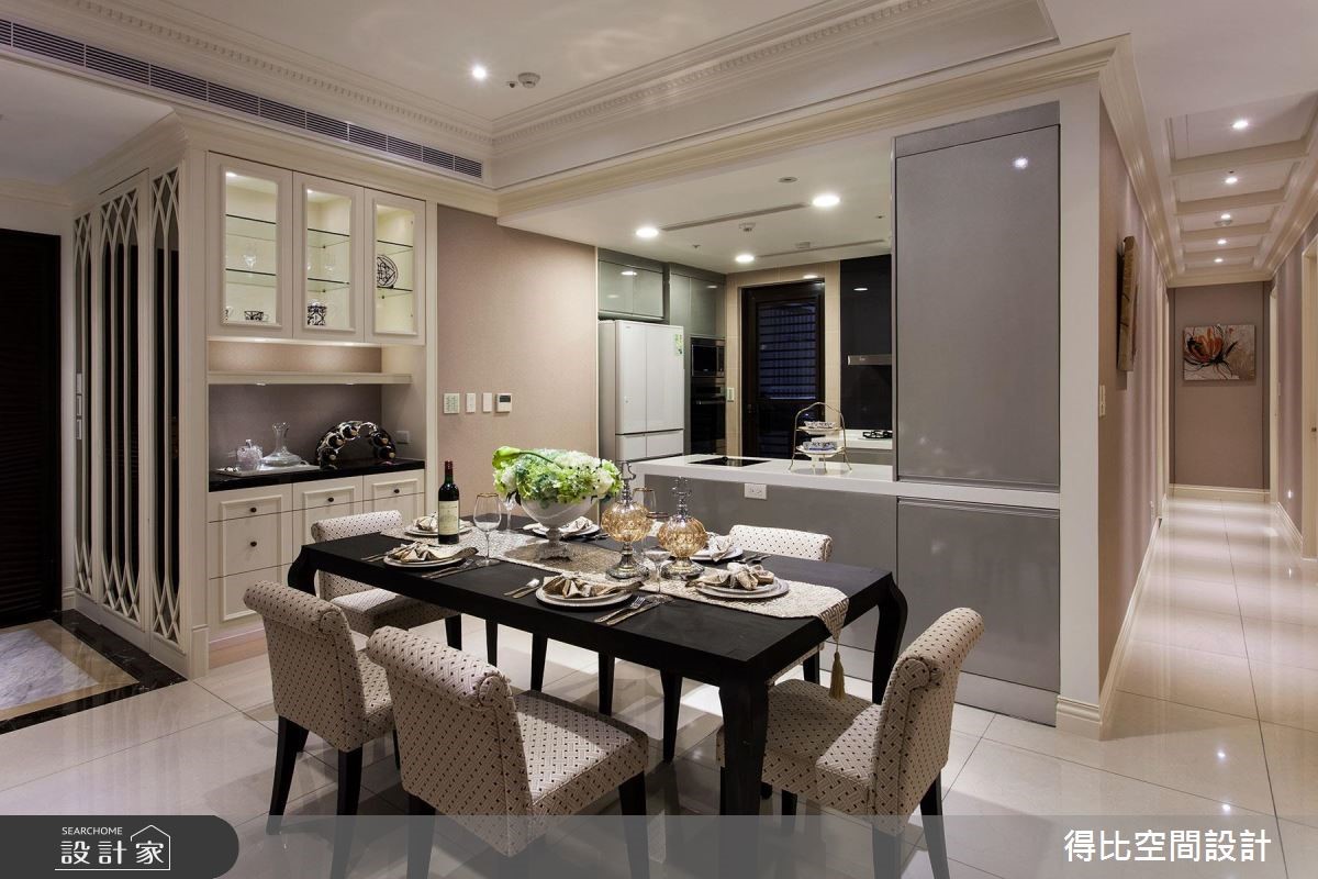 40坪新成屋(5年以下)＿新古典餐廳廚房走廊案例圖片＿得比空間設計有限公司＿得比_24之2