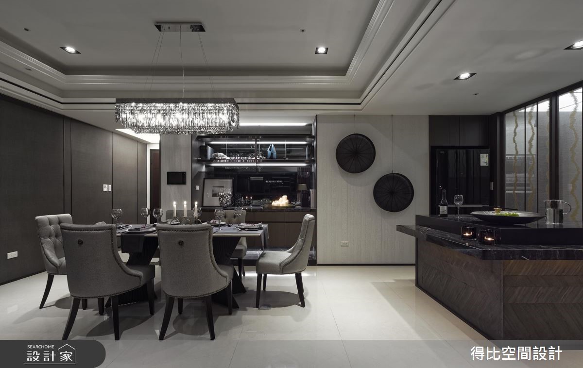 48坪新成屋(5年以下)＿奢華風餐廳吧檯案例圖片＿得比空間設計有限公司＿得比_30之9