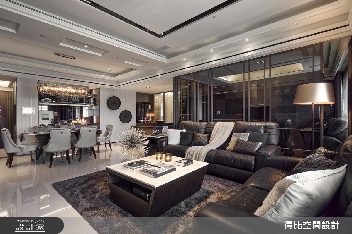 48坪新成屋(5年以下)＿奢華風客廳案例圖片＿得比空間設計有限公司＿得比_30之5