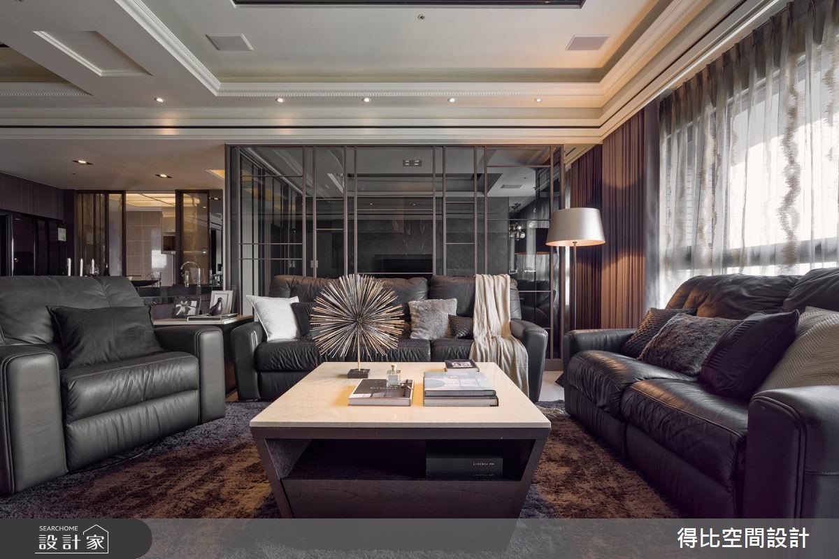 48坪新成屋(5年以下)＿奢華風客廳案例圖片＿得比空間設計有限公司＿得比_30之7
