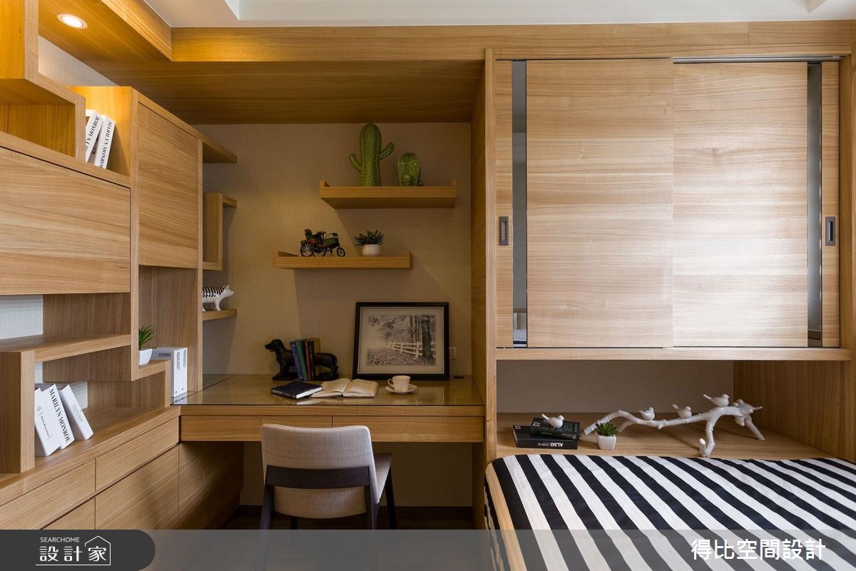 26坪新成屋(5年以下)＿休閒風臥室客房案例圖片＿得比空間設計有限公司＿得比_31之13
