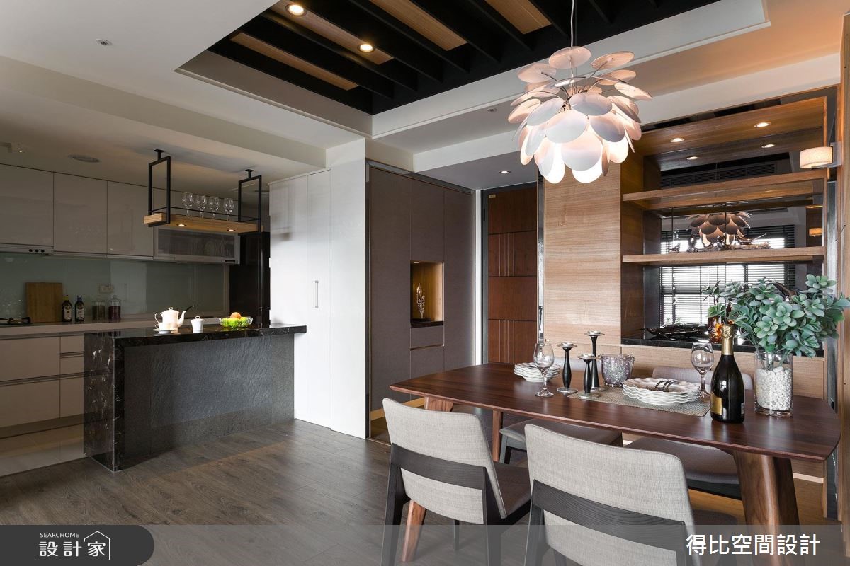 26坪新成屋(5年以下)＿休閒風玄關餐廳廚房吧檯案例圖片＿得比空間設計有限公司＿得比_31之3