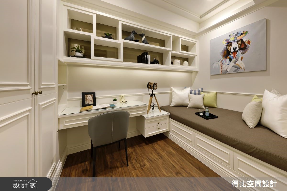 17坪新成屋(5年以下)＿新古典書房臥榻案例圖片＿得比空間設計有限公司＿得比_35之8