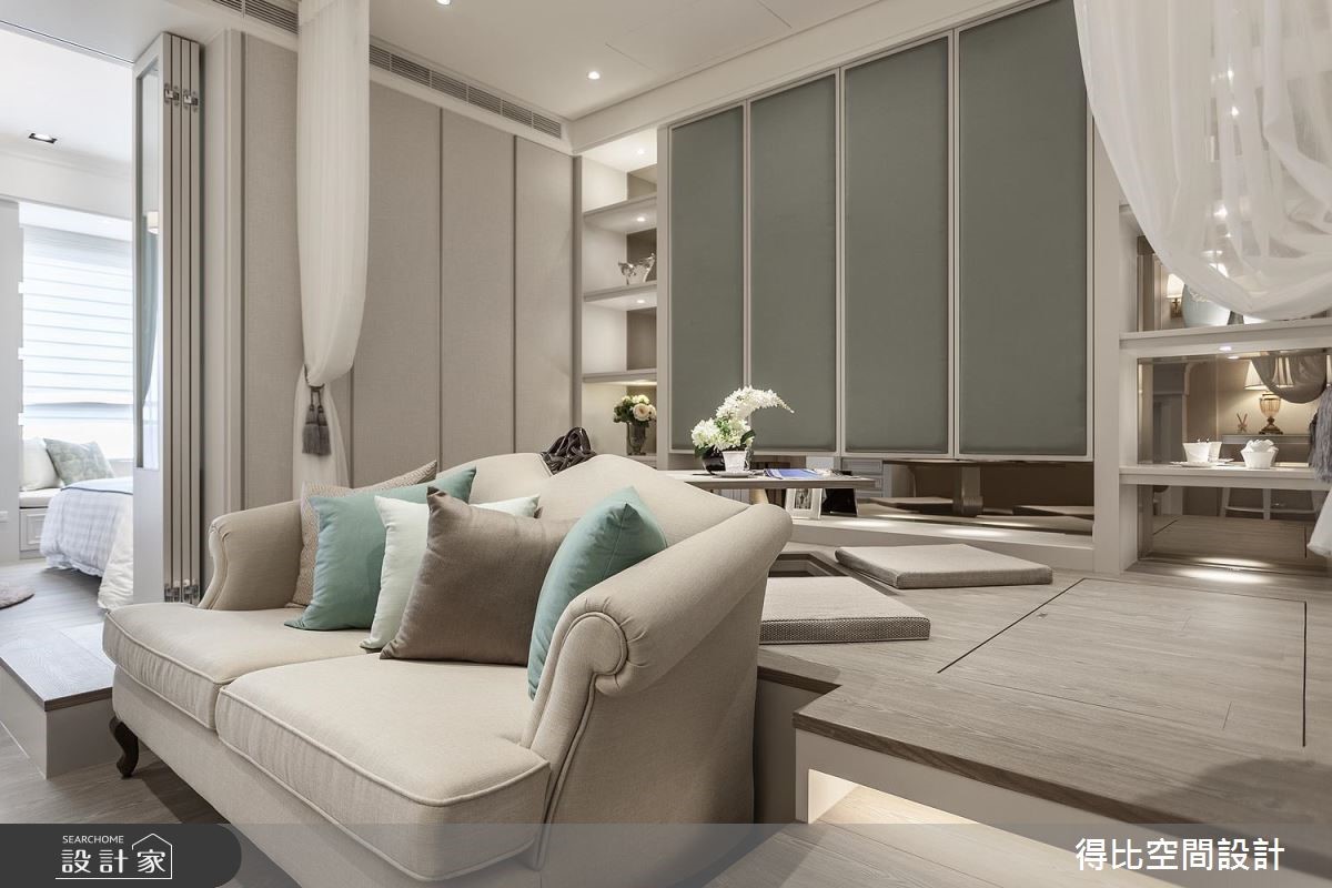 15坪新成屋(5年以下)＿美式風客廳和室案例圖片＿得比空間設計有限公司＿得比_36之5
