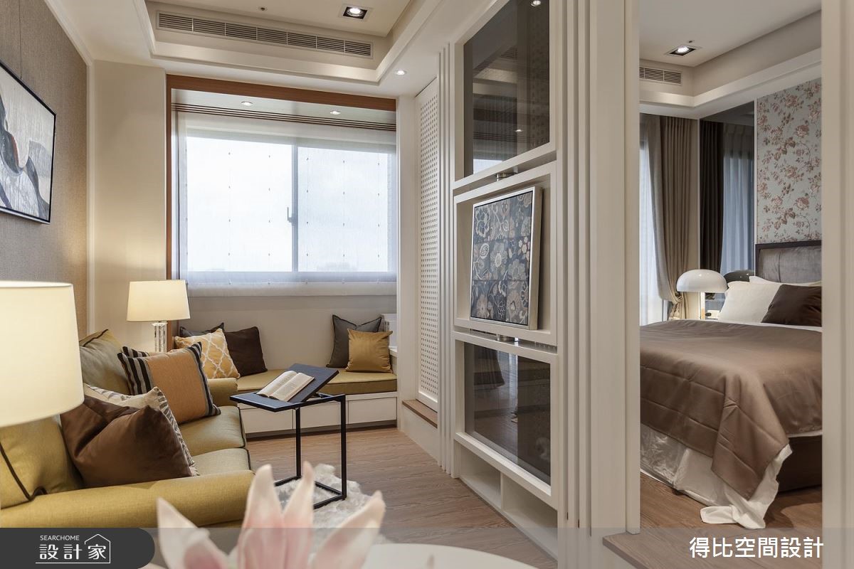 11坪新成屋(5年以下)＿奢華風客廳臥室臥榻客房案例圖片＿得比空間設計有限公司＿得比_39之4