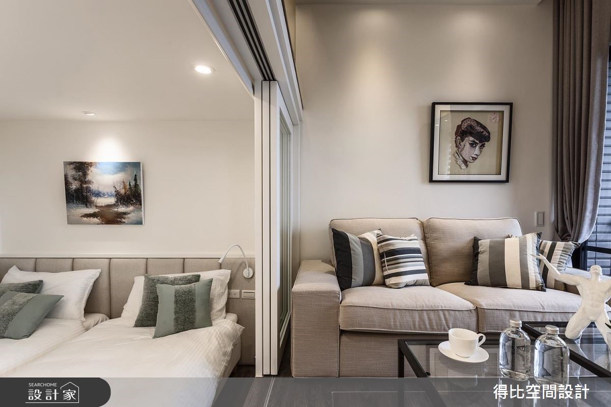 12坪新成屋(5年以下)＿北歐風客廳臥室客房案例圖片＿得比空間設計有限公司＿得比_42之5