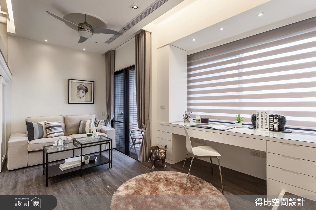 12坪新成屋(5年以下)＿北歐風客廳工作區案例圖片＿得比空間設計有限公司＿得比_42之3