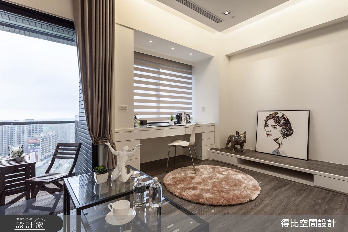 12坪新成屋(5年以下)＿北歐風客廳工作區案例圖片＿得比空間設計有限公司＿得比_42之8