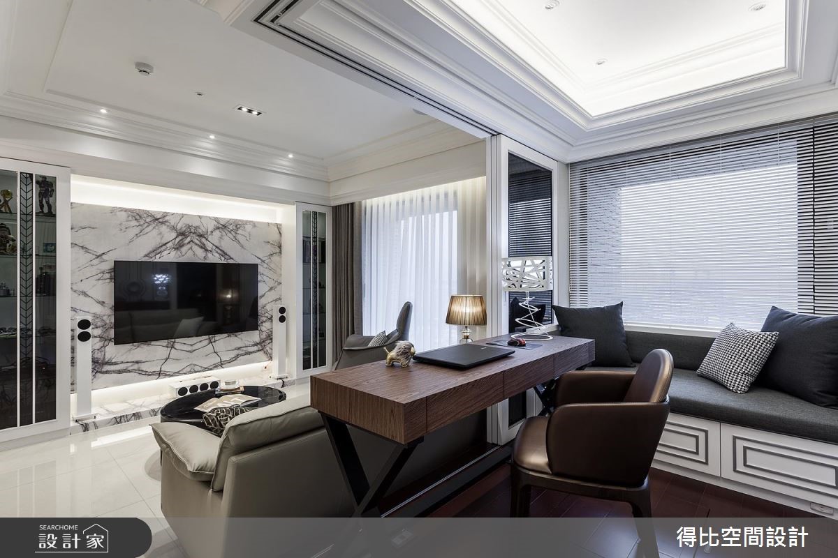 26坪新成屋(5年以下)＿新古典書房臥榻案例圖片＿得比空間設計有限公司＿得比_43之10