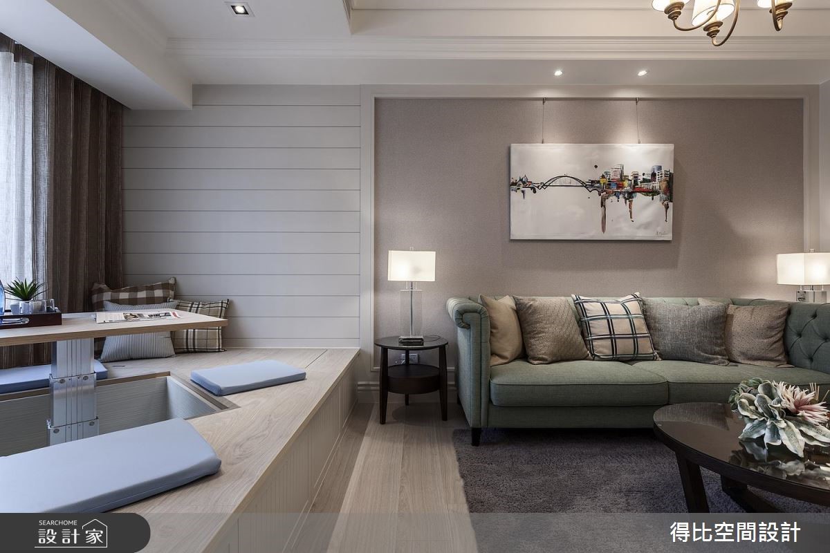 19坪新成屋(5年以下)＿美式風客廳和室案例圖片＿得比空間設計有限公司＿得比_44之5