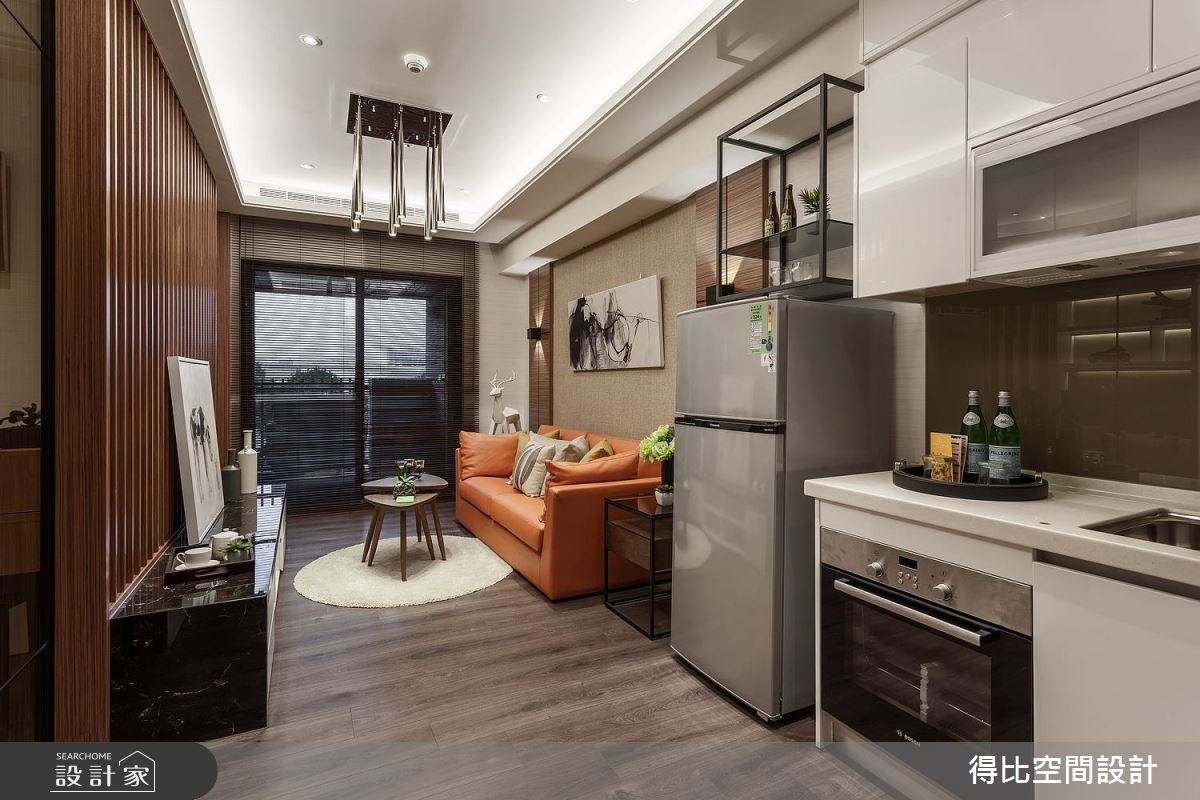 13坪新成屋(5年以下)＿休閒風客廳廚房案例圖片＿得比空間設計有限公司＿得比_46之3