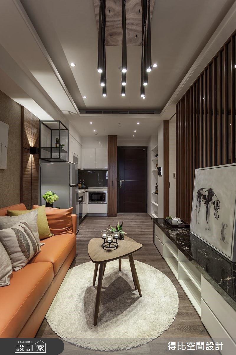 13坪新成屋(5年以下)＿休閒風玄關客廳廚房案例圖片＿得比空間設計有限公司＿得比_46之5
