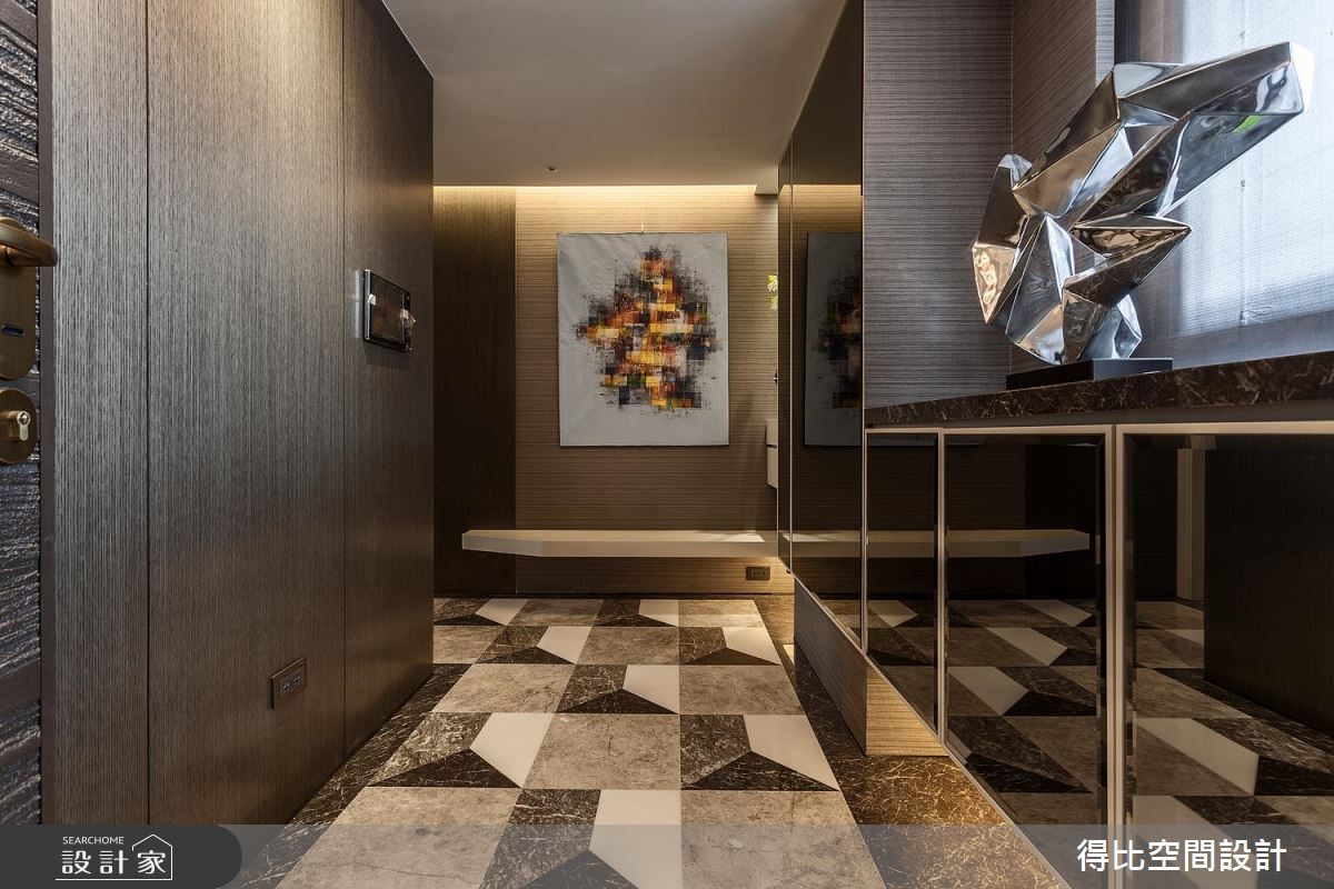 26坪新成屋(5年以下)＿奢華風玄關案例圖片＿得比空間設計有限公司＿得比_52之1