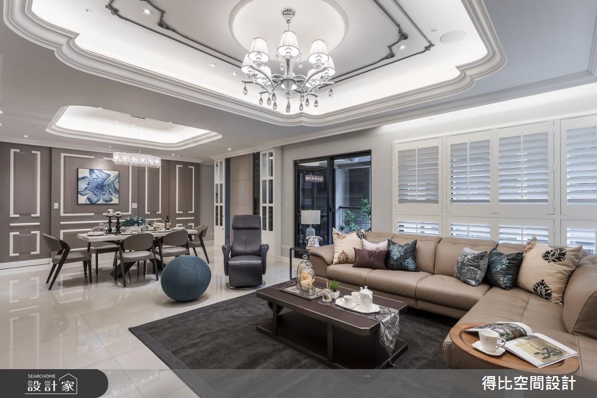 52坪新成屋(5年以下)＿美式新古典客廳案例圖片＿得比空間設計有限公司＿得比_55之6