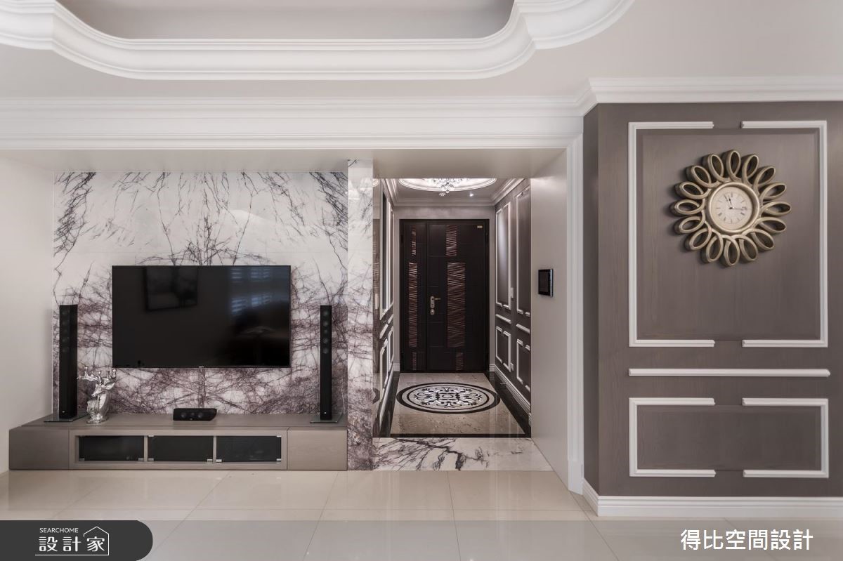 52坪新成屋(5年以下)＿美式新古典玄關案例圖片＿得比空間設計有限公司＿得比_55之2