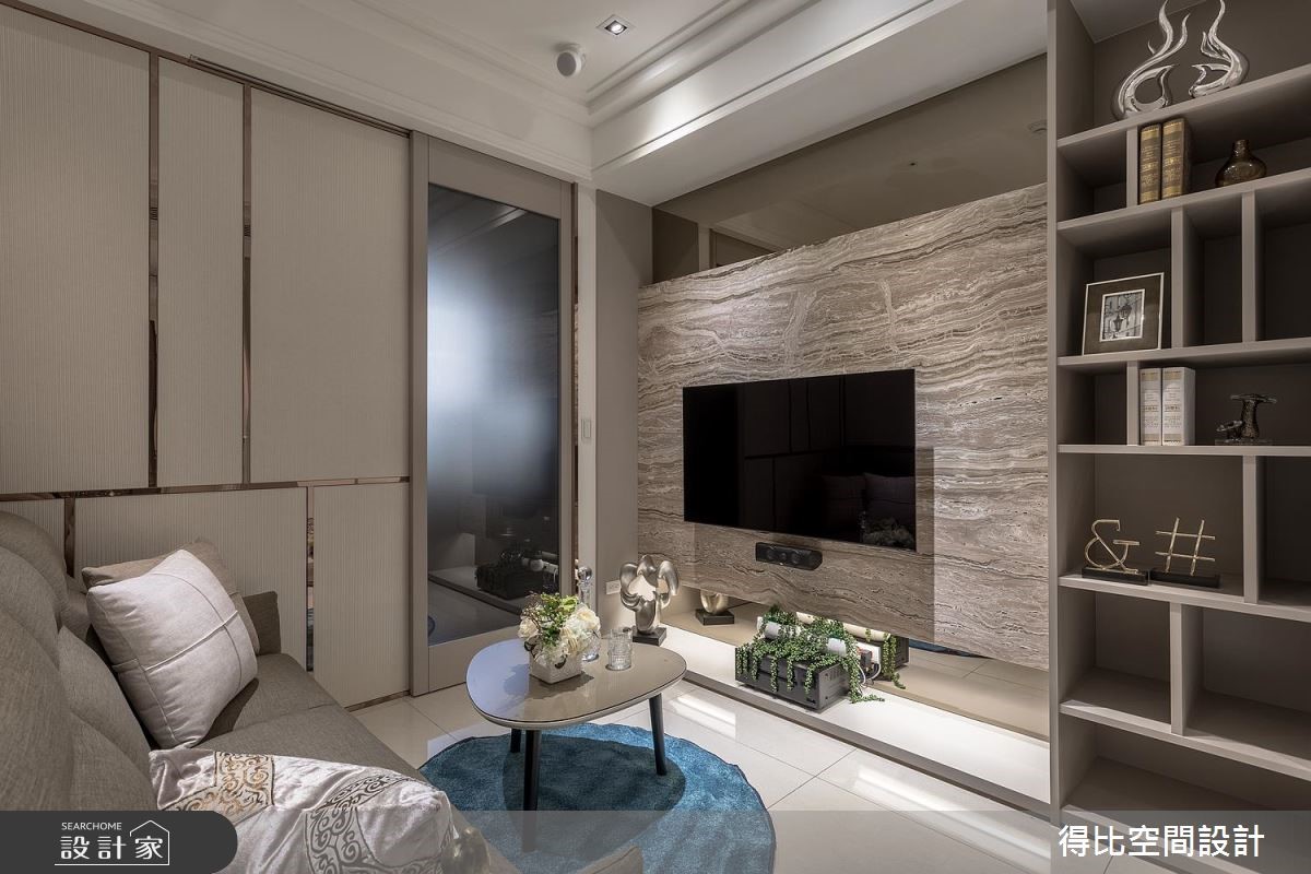 17坪新成屋(5年以下)＿奢華風客廳案例圖片＿得比空間設計有限公司＿得比_57之5