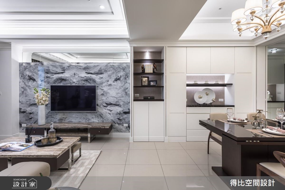 31坪新成屋(5年以下)＿新古典客廳餐廳案例圖片＿得比空間設計有限公司＿得比_58之7