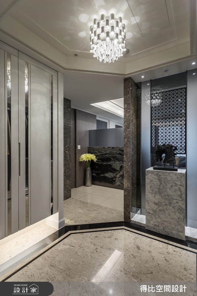 35坪新成屋(5年以下)＿現代風玄關案例圖片＿得比空間設計有限公司＿得比_60之1