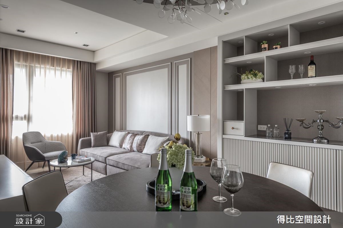 26坪新成屋(5年以下)＿新古典客廳餐廳案例圖片＿得比空間設計有限公司＿得比_61之4