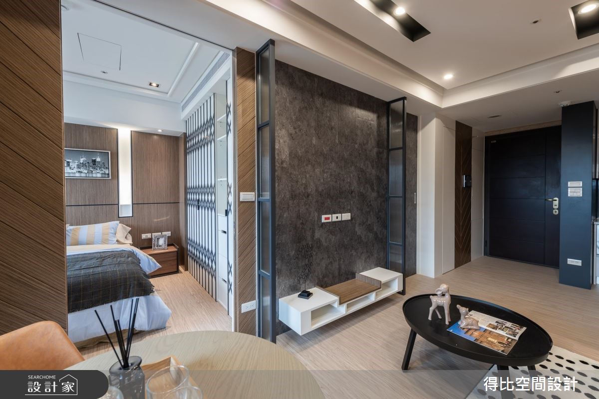13坪新成屋(5年以下)＿工業風玄關客廳臥室客房案例圖片＿得比空間設計有限公司＿得比_62之7