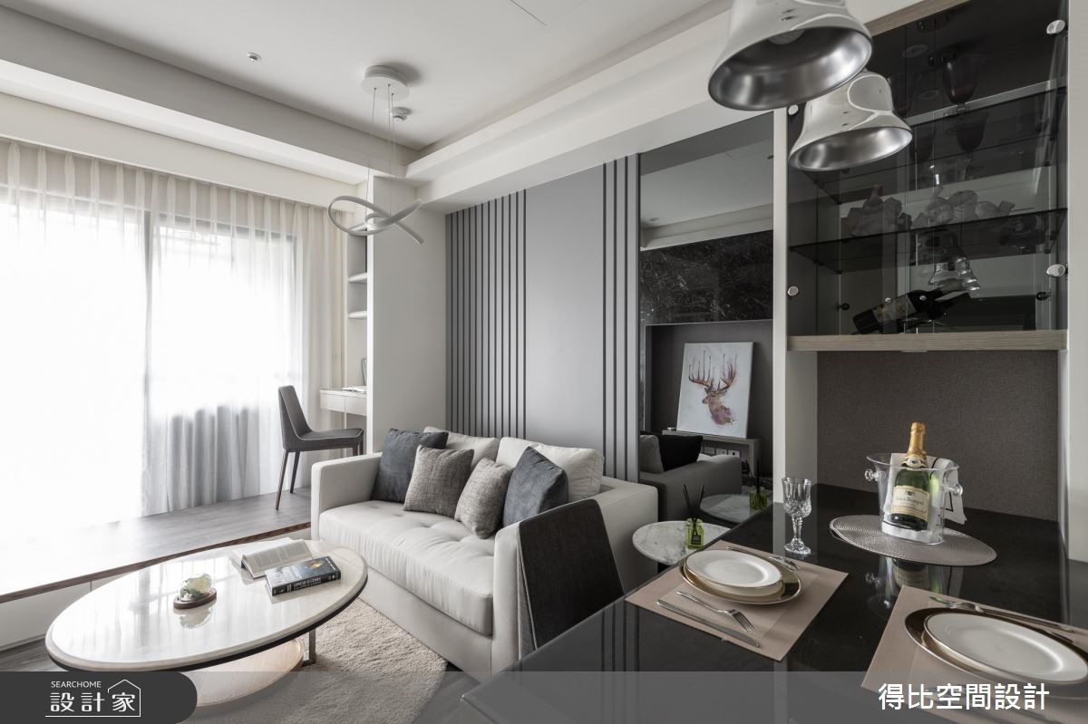 13坪新成屋(5年以下)＿現代風客廳餐廳書房案例圖片＿得比空間設計有限公司＿得比_63之2