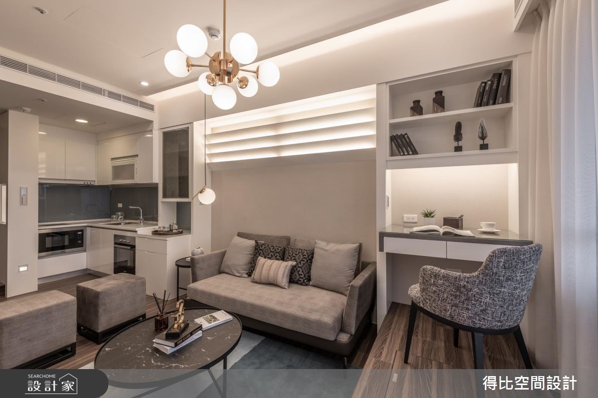 13坪新成屋(5年以下)＿現代風客廳書房案例圖片＿得比空間設計有限公司＿得比_64之7