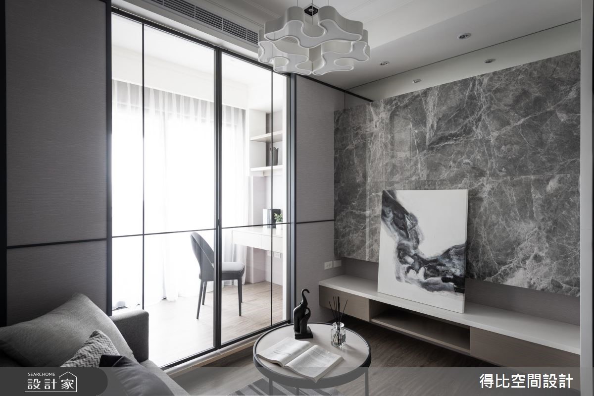 13坪新成屋(5年以下)＿現代風客廳書房案例圖片＿得比空間設計有限公司＿得比_66之5