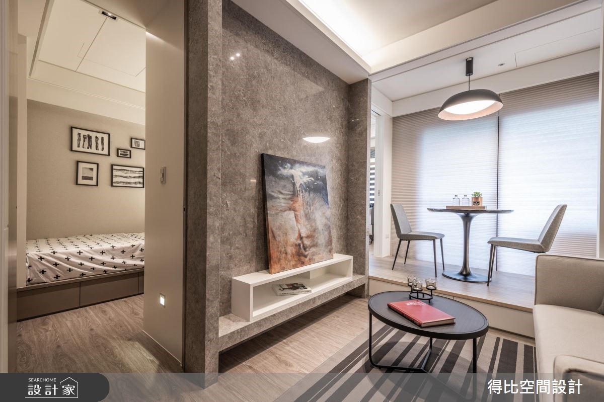 13坪新成屋(5年以下)＿現代風客廳餐廳臥室客房案例圖片＿得比空間設計有限公司＿得比_67之7