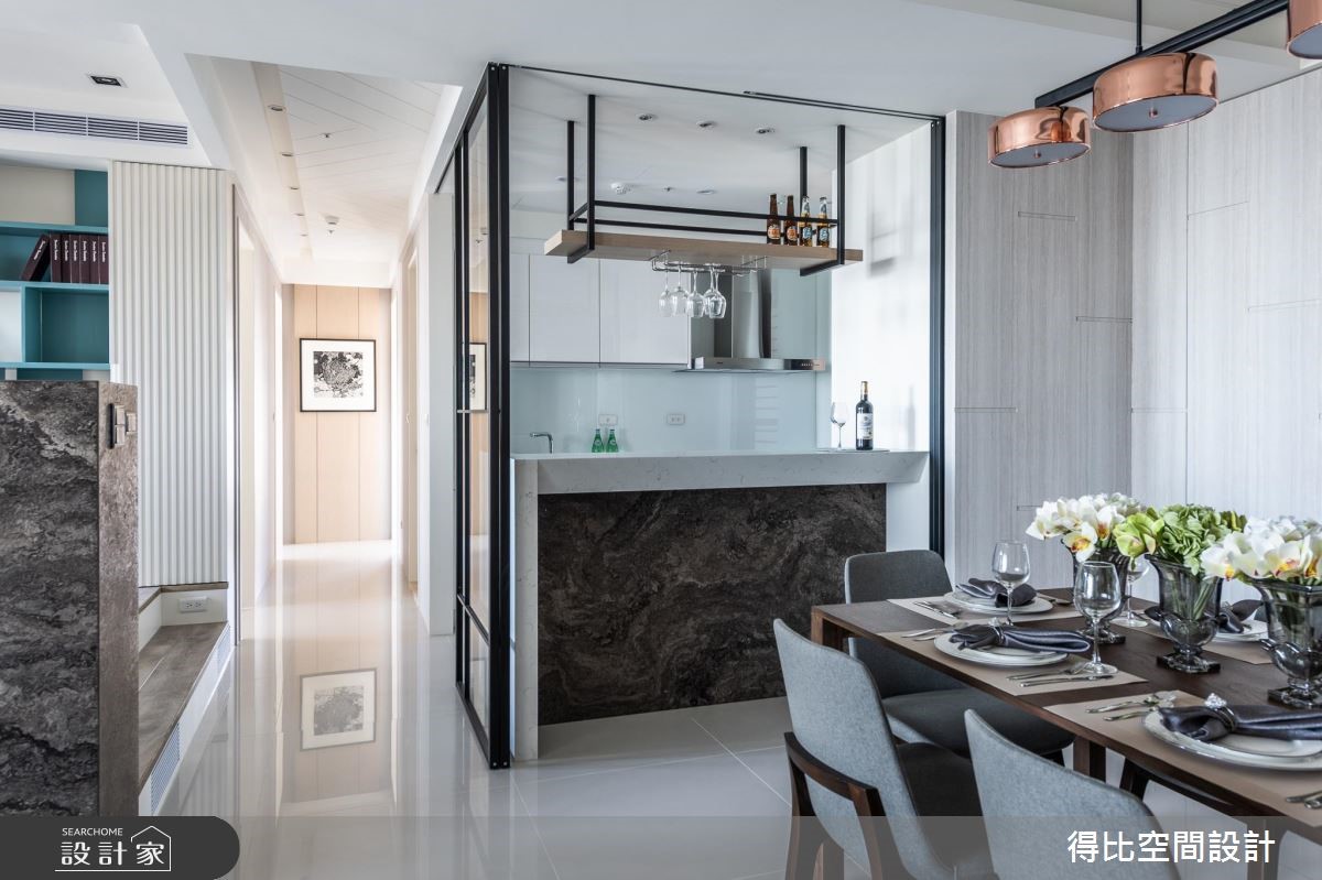 35坪新成屋(5年以下)＿現代風吧檯走廊案例圖片＿得比空間設計有限公司＿得比_70之15