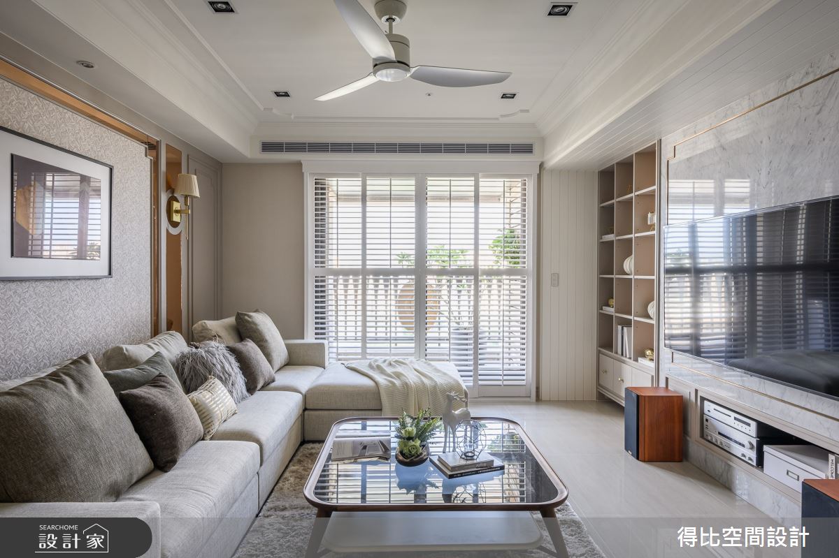 36坪新成屋(5年以下)＿美式新古典客廳案例圖片＿得比空間設計有限公司＿得比_72之3