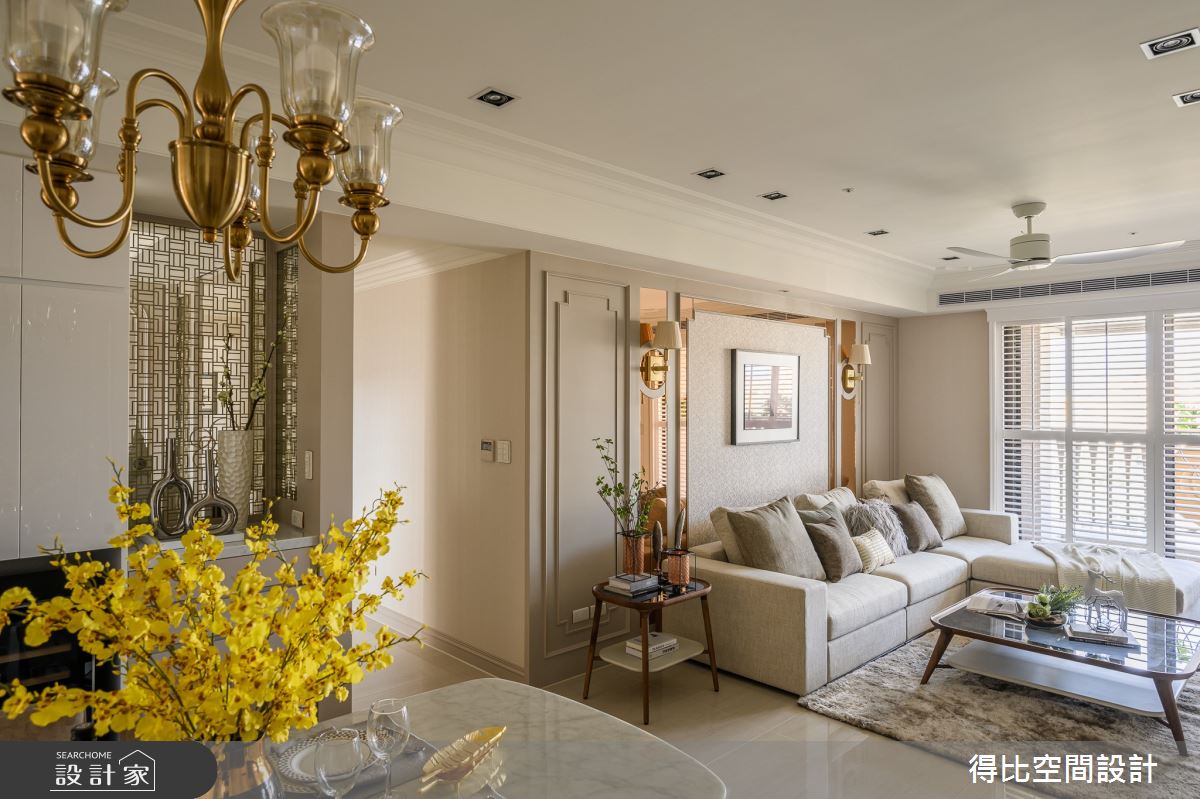 36坪新成屋(5年以下)＿美式新古典客廳案例圖片＿得比空間設計有限公司＿得比_72之18