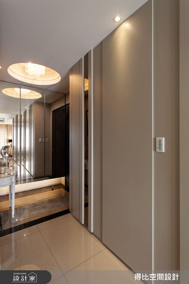28坪新成屋(5年以下)＿奢華風玄關案例圖片＿得比空間設計有限公司＿得比_25之2