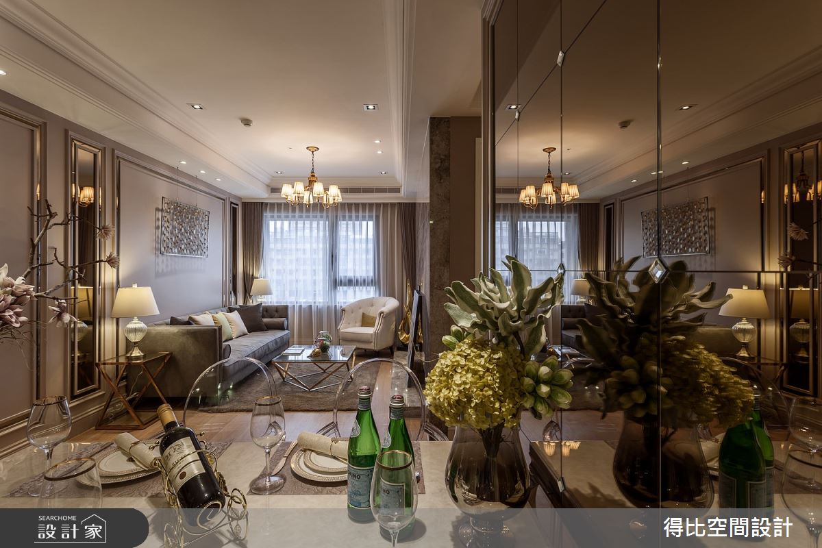 24坪新成屋(5年以下)＿新古典客廳餐廳案例圖片＿得比空間設計有限公司＿得比_49之3