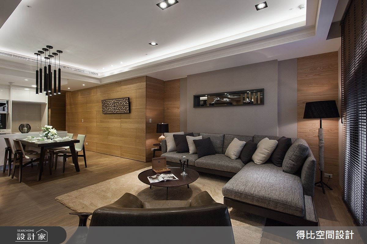 28坪新成屋(5年以下)＿現代風客廳餐廳中島案例圖片＿得比空間設計有限公司＿得比_26之10