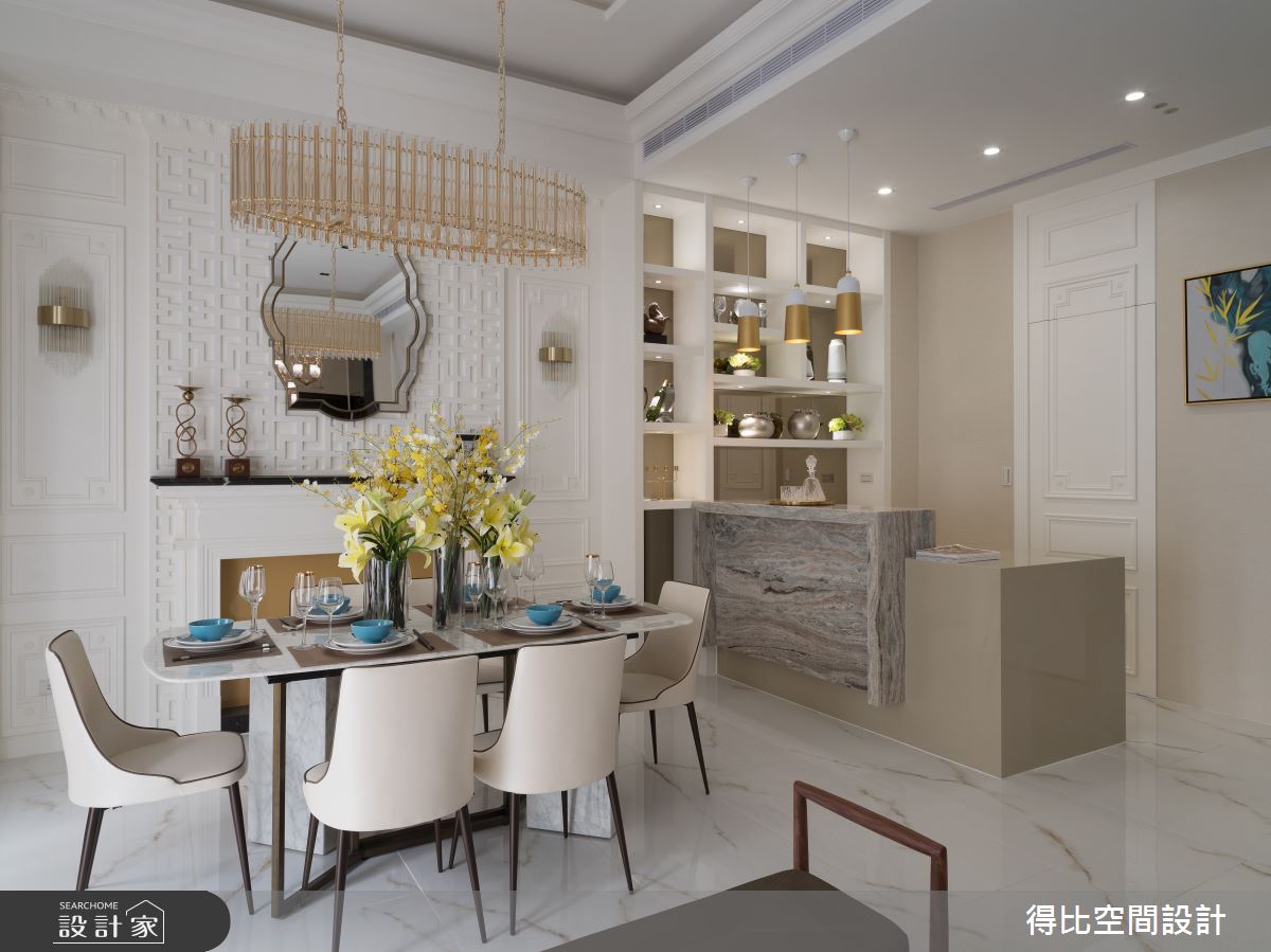 85坪新成屋(5年以下)＿新古典餐廳中島案例圖片＿得比空間設計有限公司＿得比_71之11