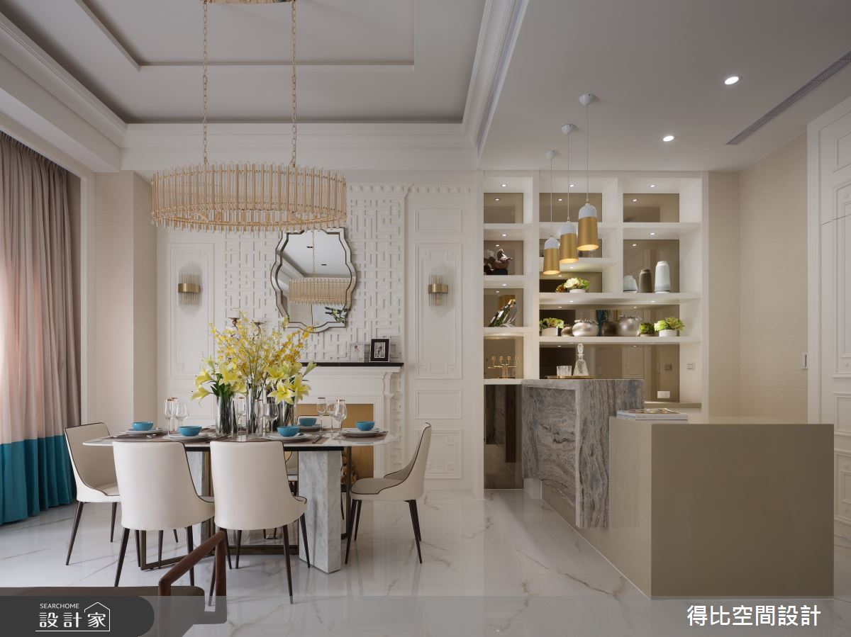 85坪新成屋(5年以下)＿新古典餐廳中島案例圖片＿得比空間設計有限公司＿得比_71之12