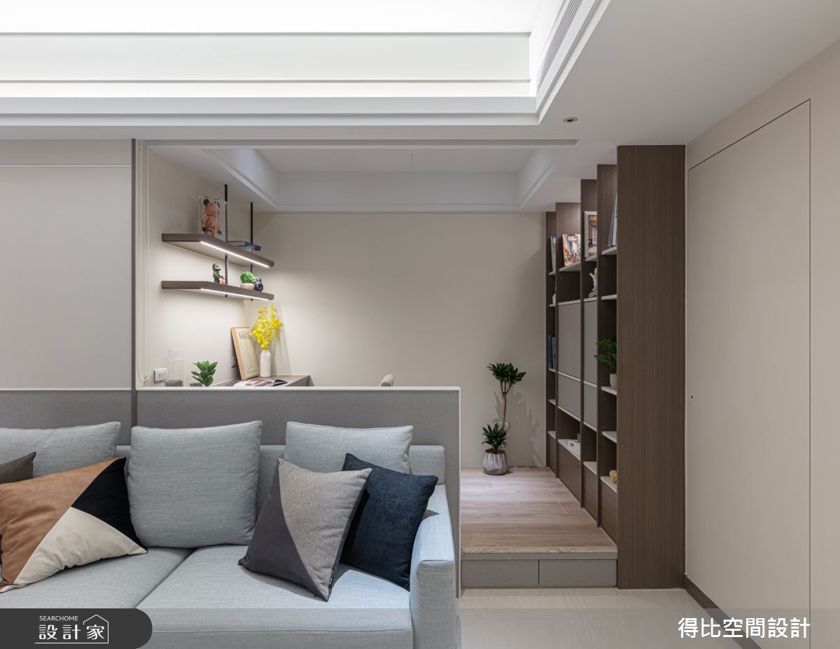 14坪預售屋＿現代風客廳書房案例圖片＿得比空間設計有限公司＿得比_75之10