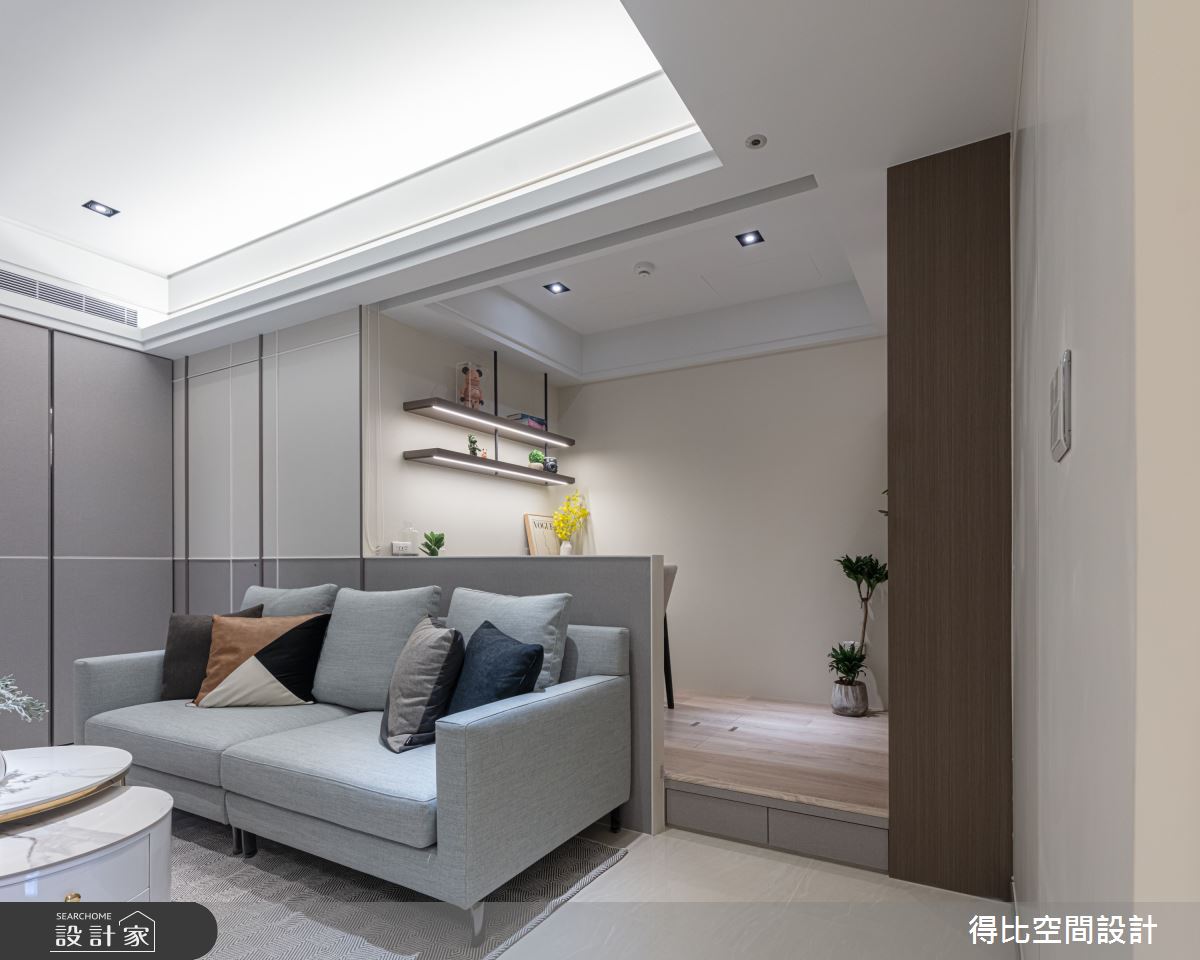 14坪預售屋＿現代風客廳書房案例圖片＿得比空間設計有限公司＿得比_75之11
